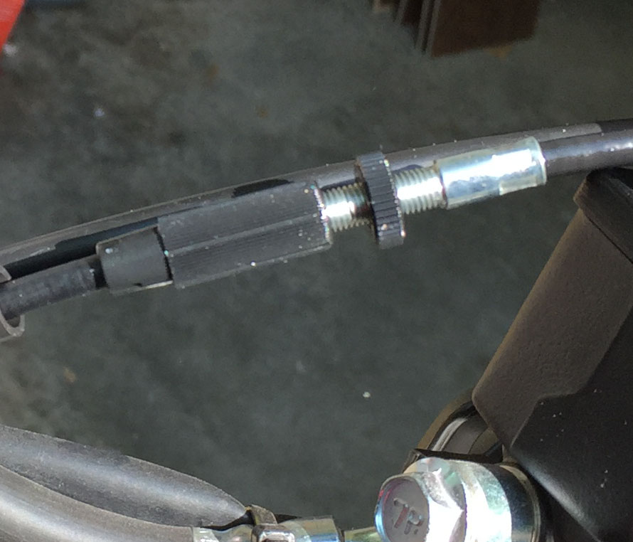 Throttle Cable adjustment StromTrooper