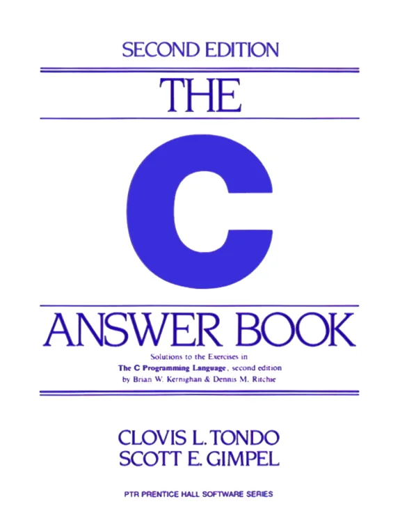First page of The C Answer Book — Second Edition