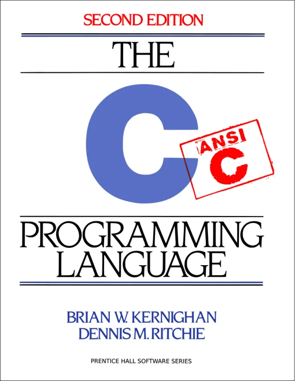 First page of The C Programming Language — Second Edition, OCR