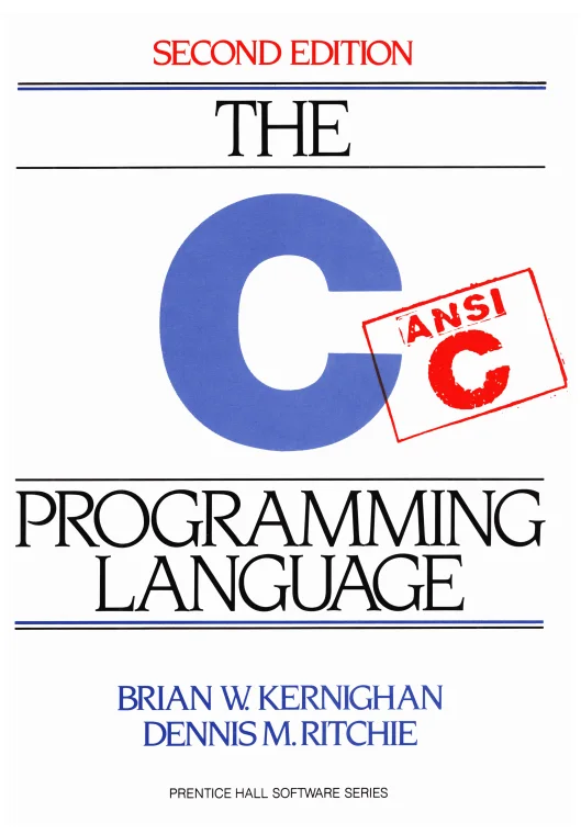 First page of The C Programming Language — Second Edition, Scan
