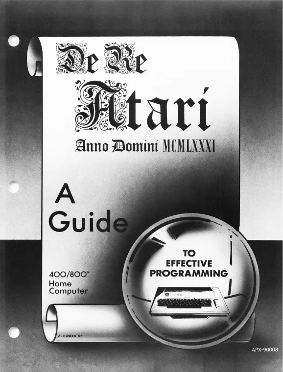 First page of De Re Atari