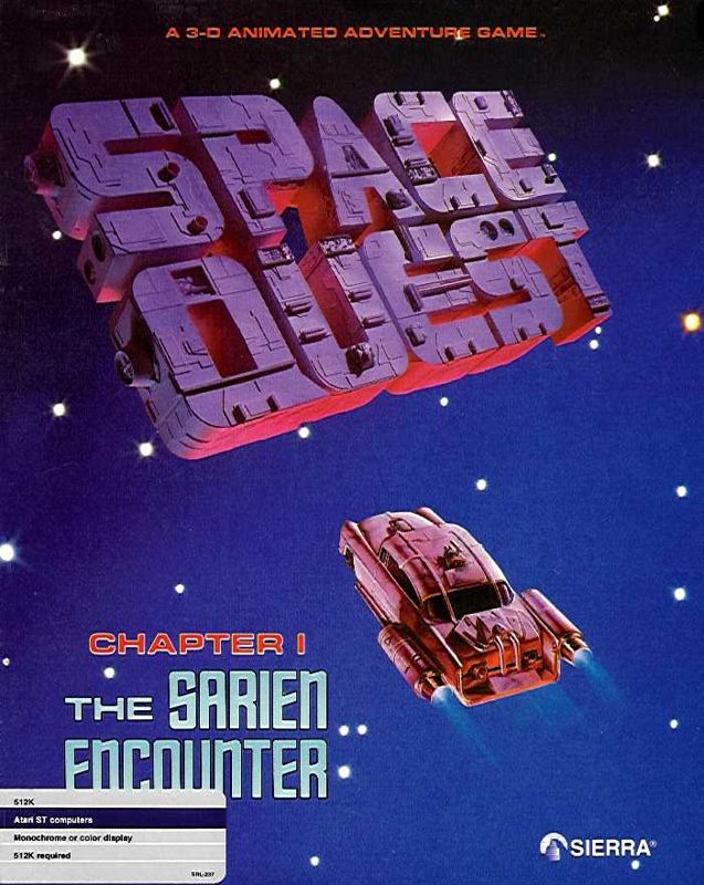 Space Quest I Atari ST box cover