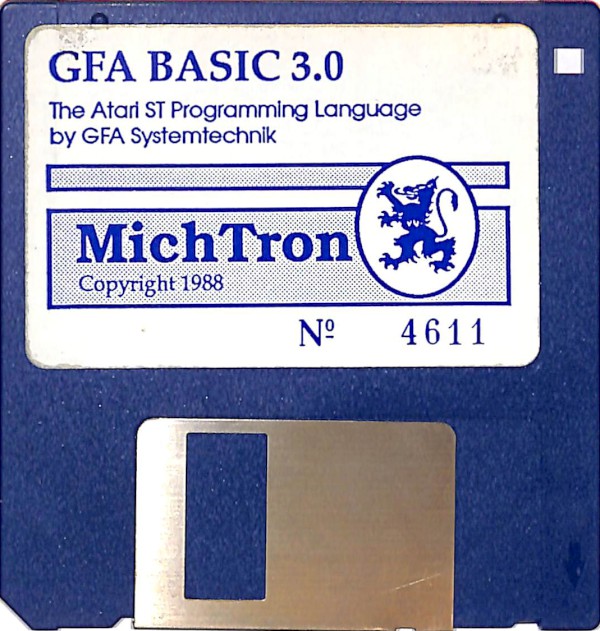 MichTron GFA BASIC 3 disk for Atari ST