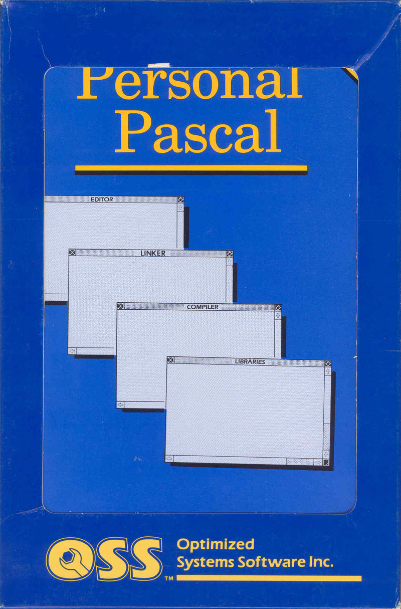 OSS Personal Pascal package cover for Atari ST