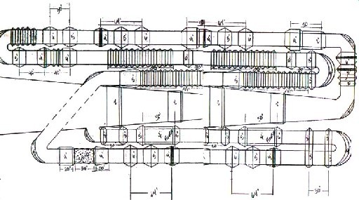 Plan view of sample Supercross track number 1