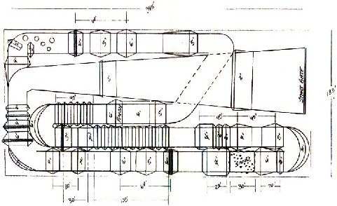 Plan view of sample Supercross track number 2