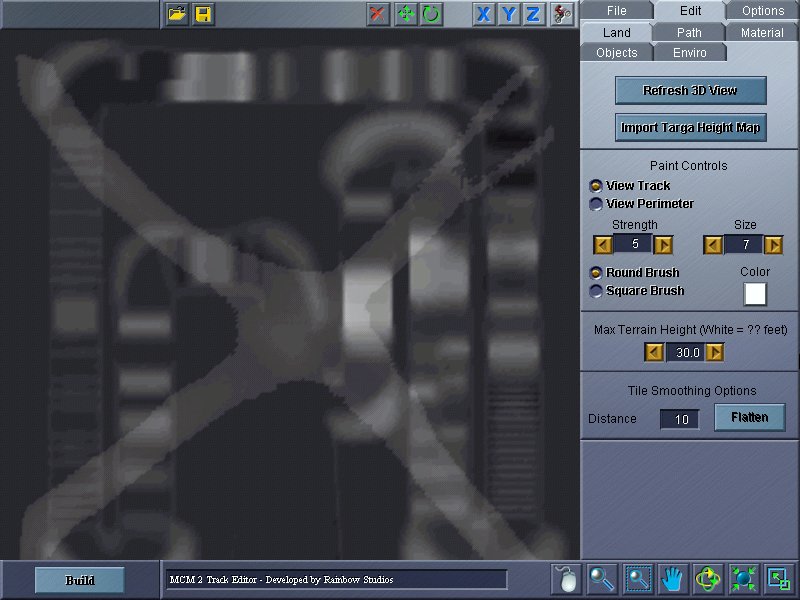 Layered displacement paint view