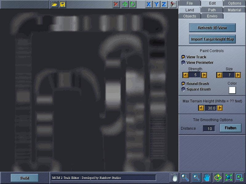Displacement map paint view