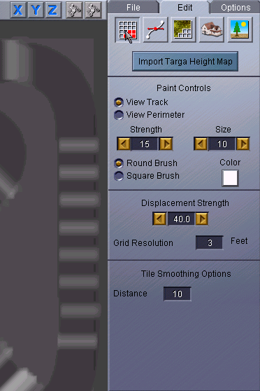 Edit: Land panel