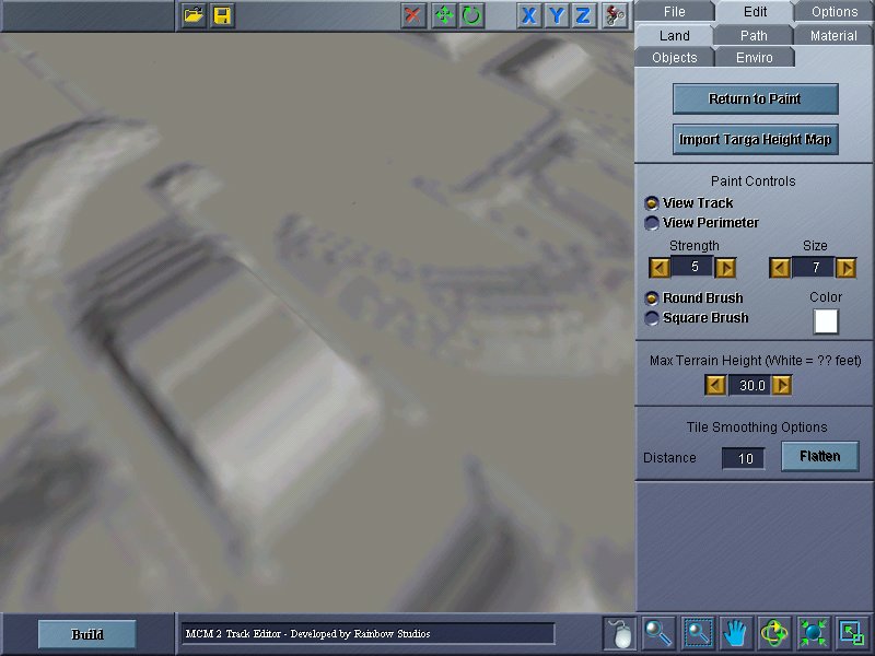 Displacement map three-dimensional view