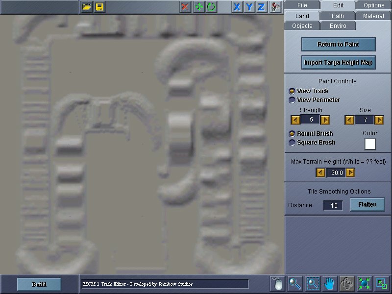 Displacement map top-down view