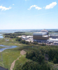 Aerial view of Unit 1 facing southeast toward Seabrook beach